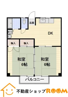グリーンハイツ高田【2-M号室】の間取り