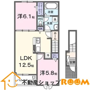 メゾンド瀬高 B【202号室】の間取り