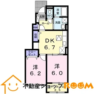 ル・ソレイユ【103号室】の間取り