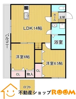 ハルモニア瀬高【2階】の間取り