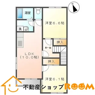 サン・ソレイユ【2階】の間取り