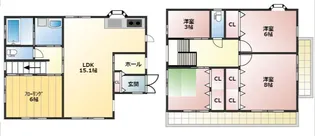 静岡県富士市今泉【一戸建】の間取り