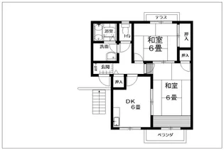 タウニィ影山【101号室】の間取り