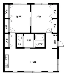 ラナエンパス五【101号室】の間取り