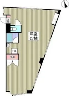 キュウブEX三俣【2階】の間取り