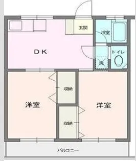 ASUフラット【2階】の間取り