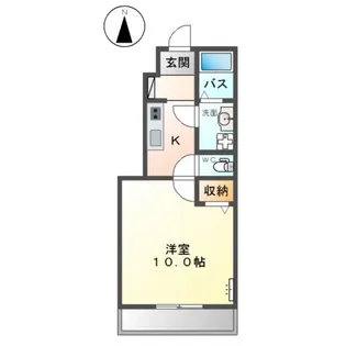 エンタープライズ ガーデン【1階】の間取り
