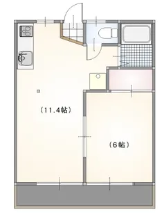 マロンハイツ【201号室】の間取り