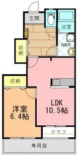 ネオ・ブローテD【1階】の間取り