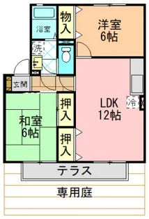 カサベルテC棟【101号室】の間取り
