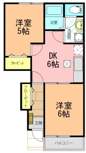 セイバリーハイツ【1階】の間取り