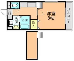 アドレ壱番館【515号室】の間取り