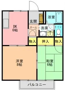 フレグランスⅡ【202号室】の間取り