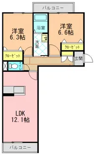 ホリーズⅡ【305号室】の間取り
