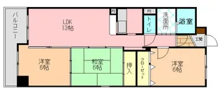 プラウディアコート【803号室】の間取り