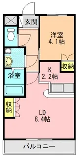 ラ・ポーラ滝川Ⅱ番館【301号室】の間取り