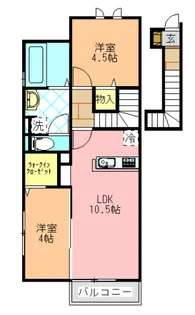 ミランジュエル【2階】の間取り