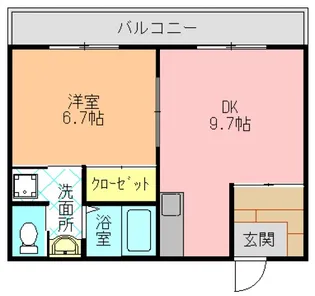 メゾン大和【202号室】の間取り