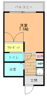 KAMEI 2号館【204号室】の間取り