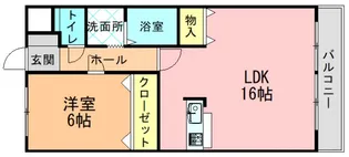 アドレ参番館【403号室】の間取り