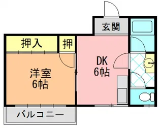 ファミール法隆寺【302号室】の間取り