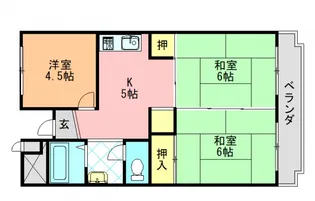 ファミール上田【201号室】の間取り