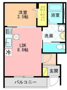 ラ・ポーラ参番館【1階】の間取り