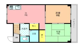 山善ハイツ【205号室】の間取り