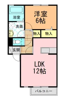 アンソレイエ星和台【2階】の間取り