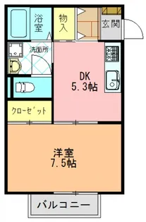 大門ハイツ【106号室】の間取り