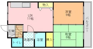 セントーサ西大和【2階】の間取り