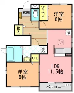 フレンドリー【1階】の間取り
