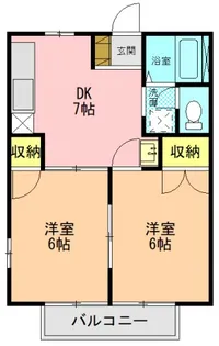 エルハイツ【2階】の間取り