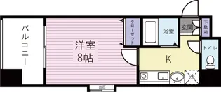 藤本ビルNo.21中津口【404号室】の間取り