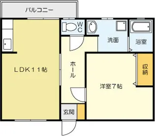 ハイツ松緑【2階】の間取り