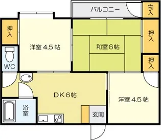 コーポラス荒井【2階】の間取り