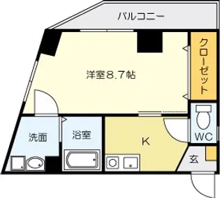 矢島ビル【505号室】の間取り