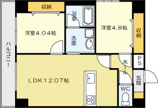 U-Basic reef 三萩野【8階】の間取り