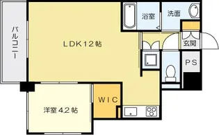 Erde三萩野【4階】の間取り