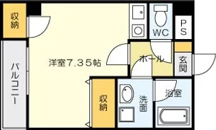 1Rの間取り画像