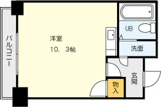 シティハイツ中津口【806号室】の間取り