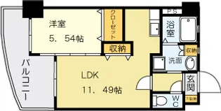 福岡県北九州市小倉北区木町3丁目【マンション】の間取り