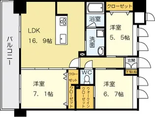 Familie【902号室】の間取り