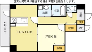 Bergamotto三萩野【203号室】の間取り