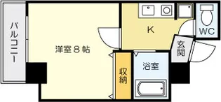 パークシャトー【402号室】の間取り