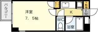 コンドミニアム北九大前【3階】の間取り