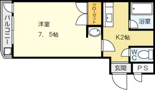 ニューサンリバー6番館【403号室】の間取り