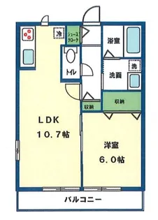 エクリューレトア【2階】の間取り