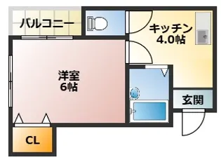 フローラルヴィラ【302号室】の間取り