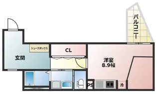 キャルムコート忍ケ丘【3階】の間取り